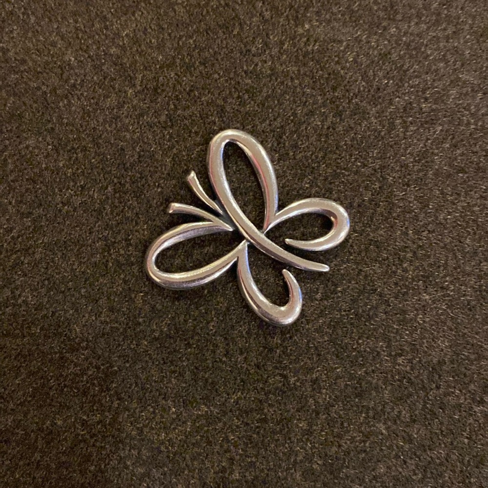 RETIRED James Avery Open Floating Butterfly Pendant retired